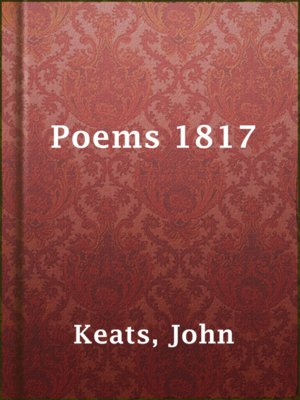 cover image of Poems 1817